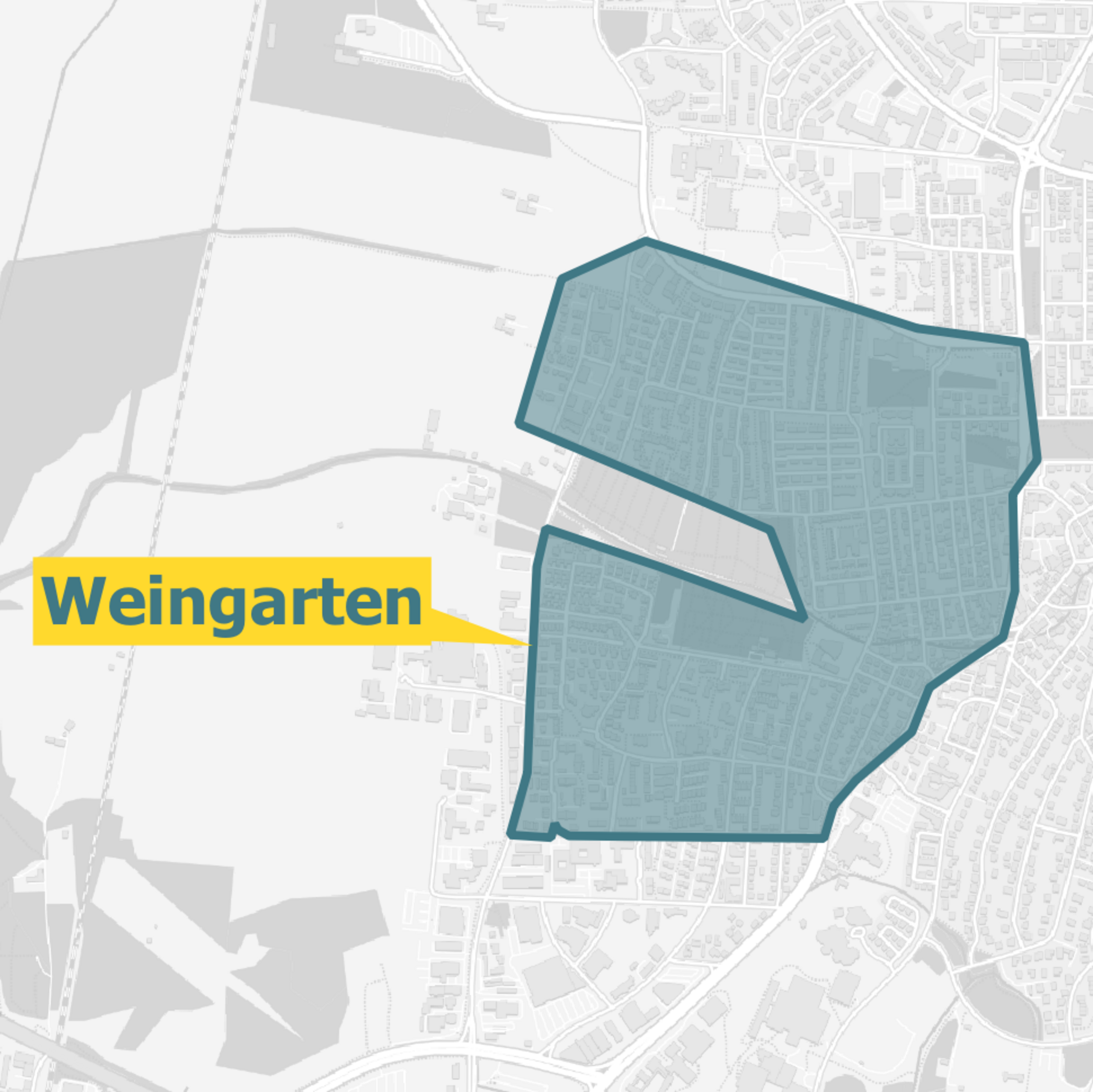 Karte Ravensburg und Weingarten Glasfaser Ausbaugebiete