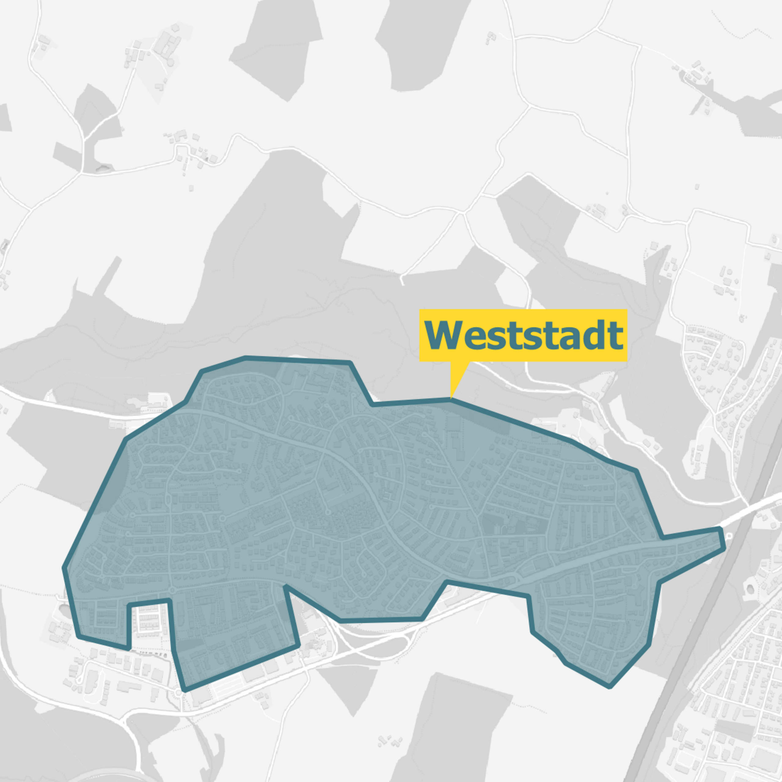 Karte Ravensburg und Weingarten Glasfaser Ausbaugebiete