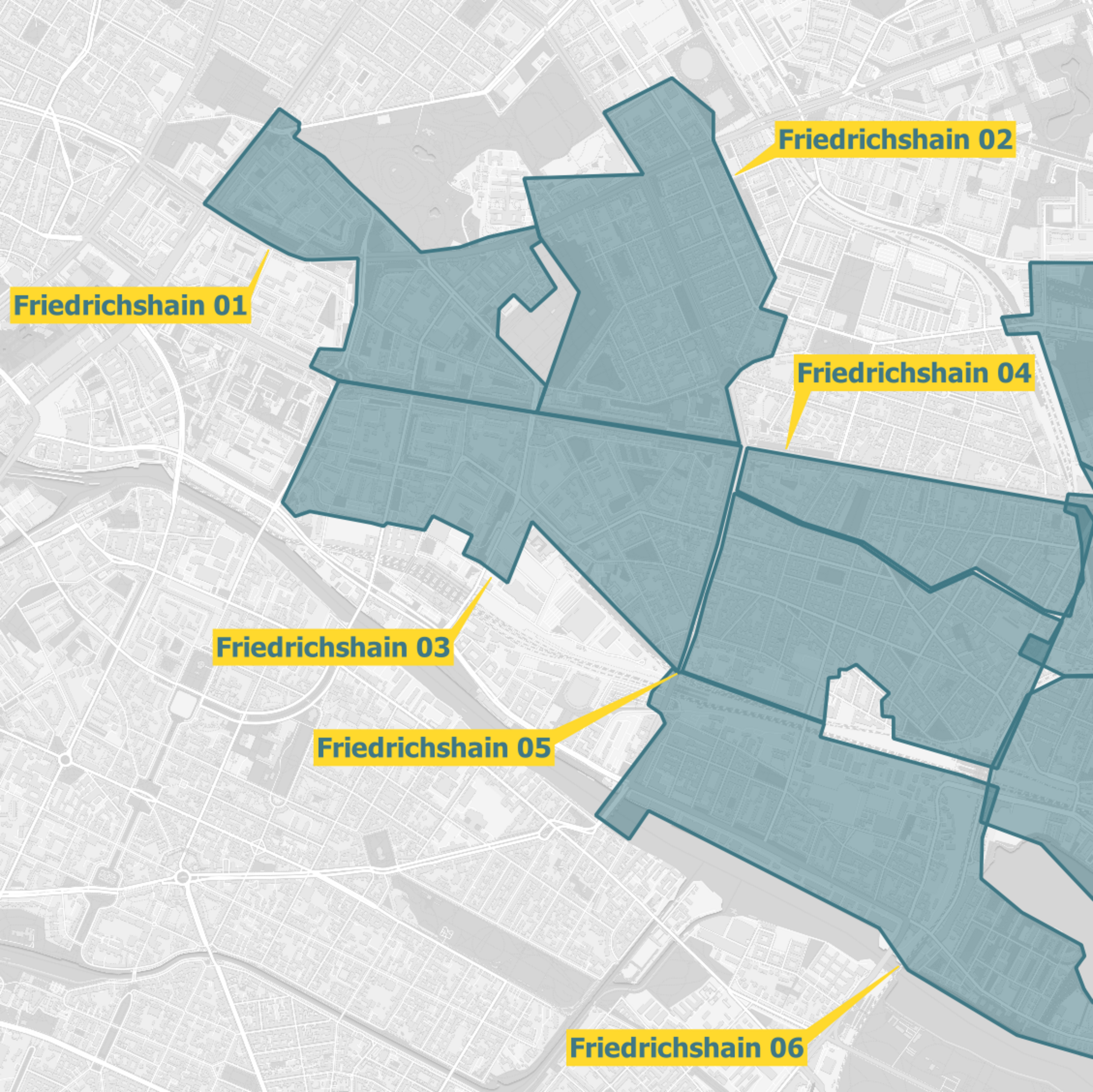 OXG Ausbaugebiete Friedrichshain