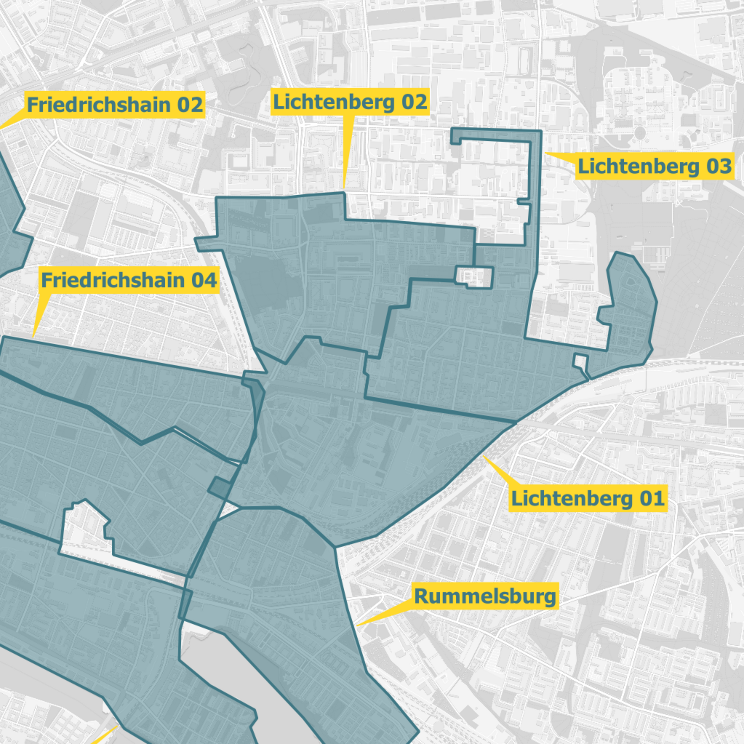 OXG Ausbaugebiete Friedrichshain