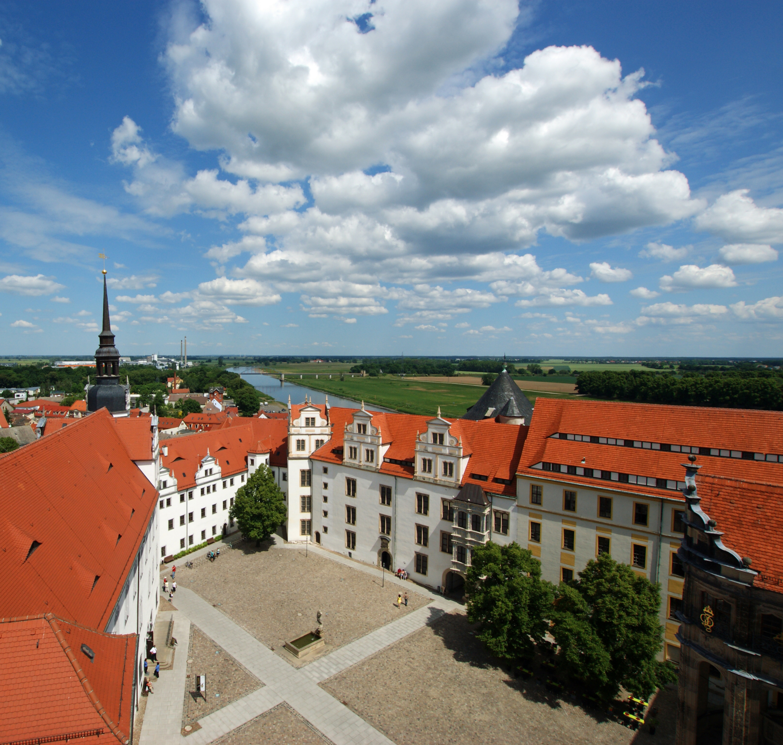 Torgau Stadt Häuser
