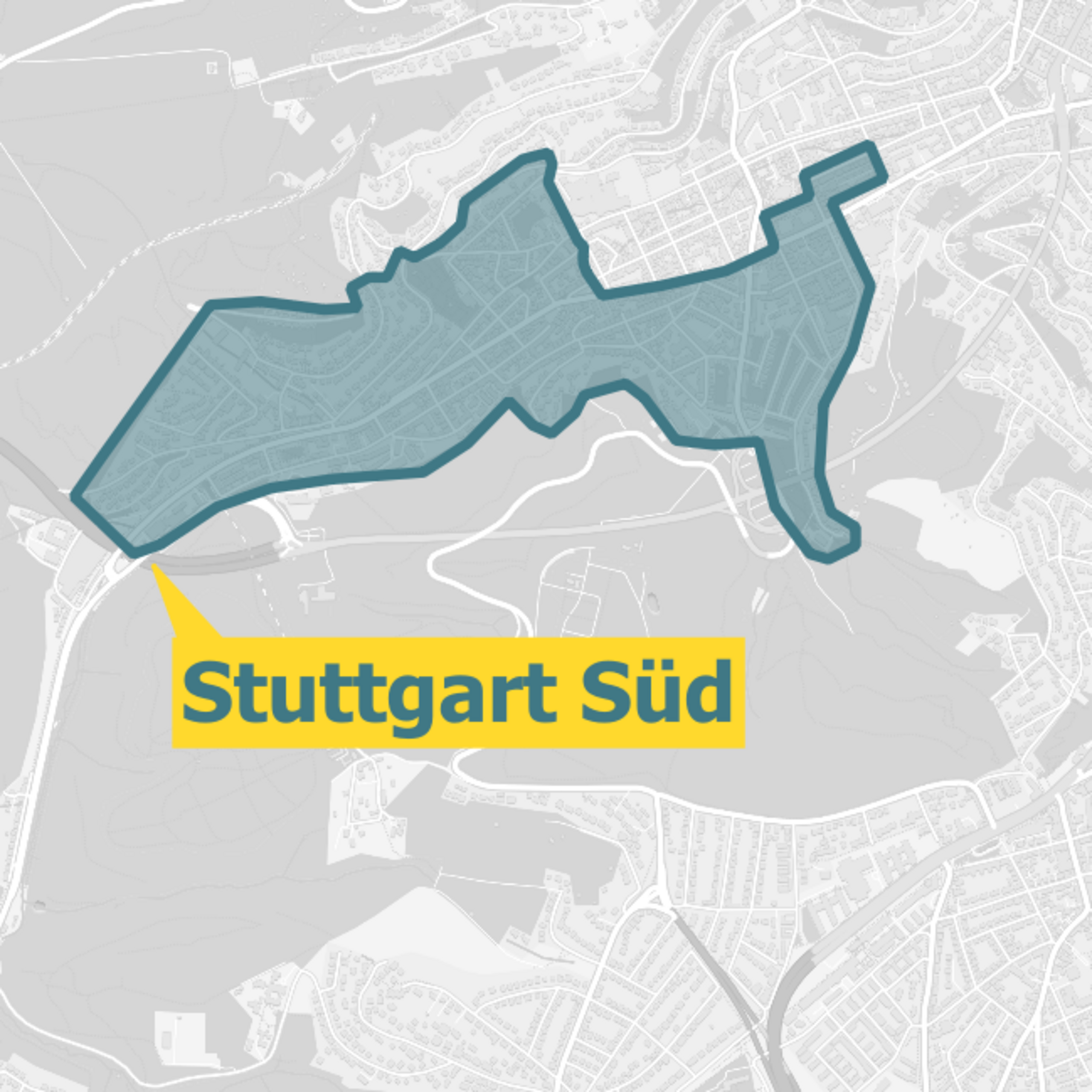 Ausbaugebiete Karte Stuttgart