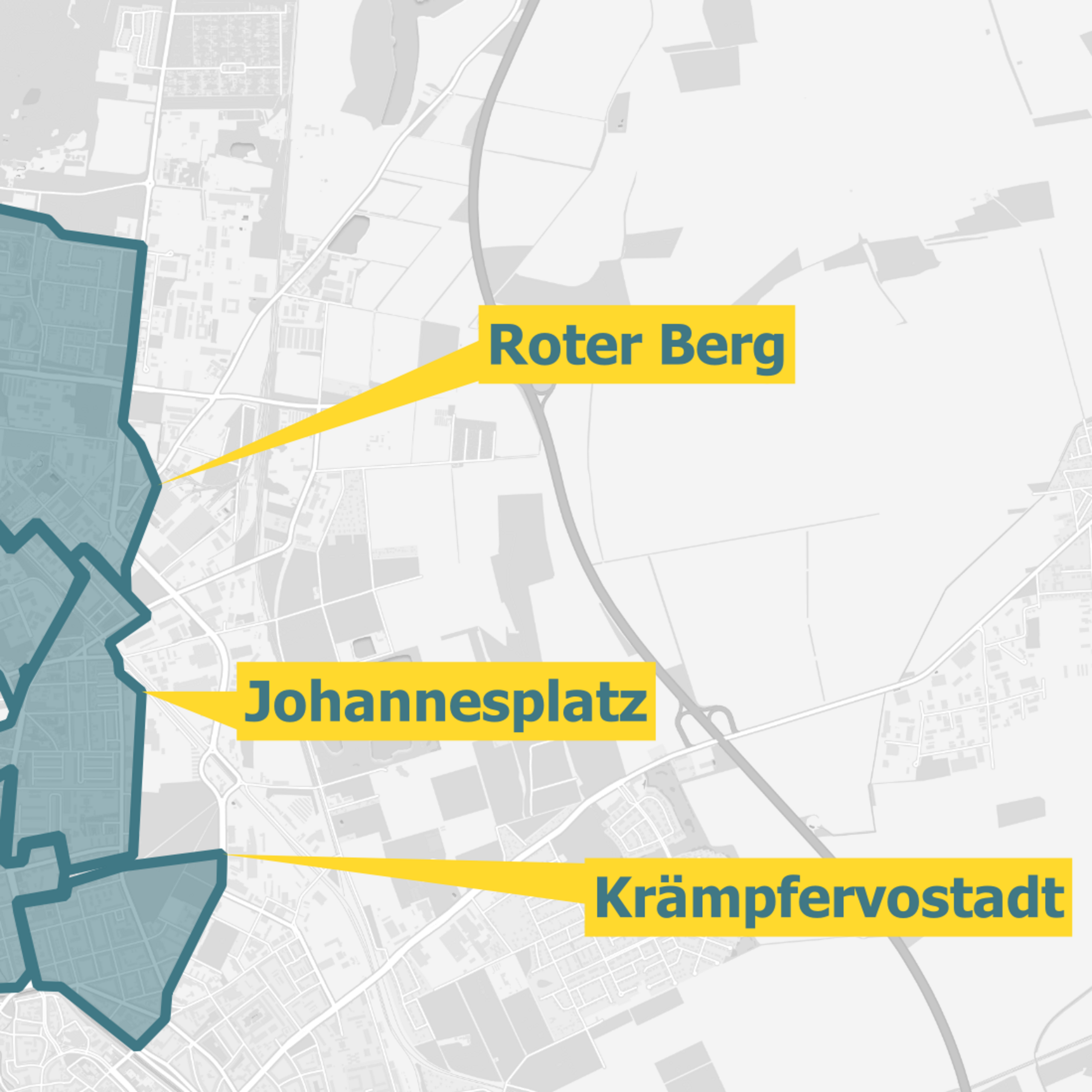 Ausbaugebiete Glasfaser OXG Erfurt