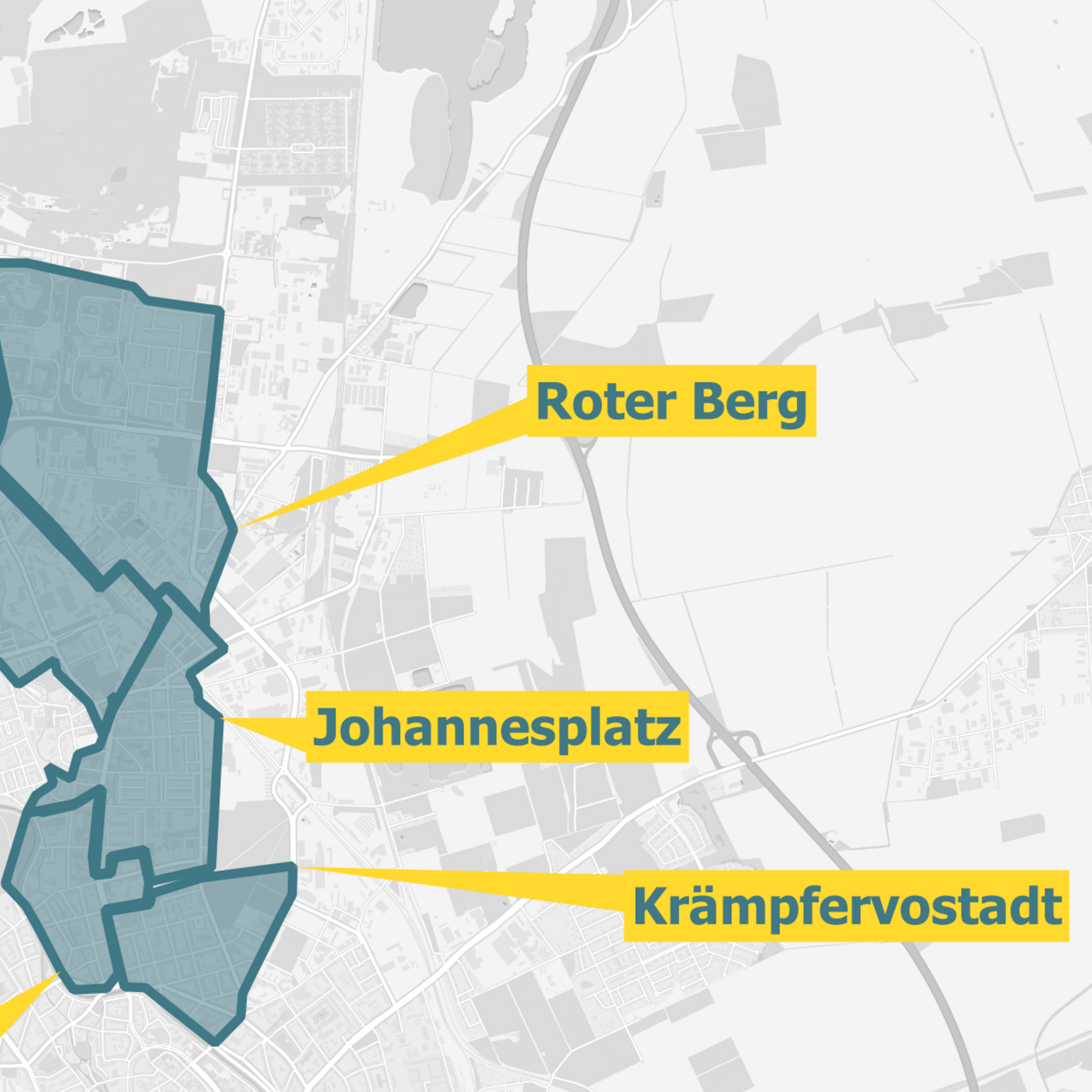 Ausbaugebiete Glasfaser OXG Erfurt