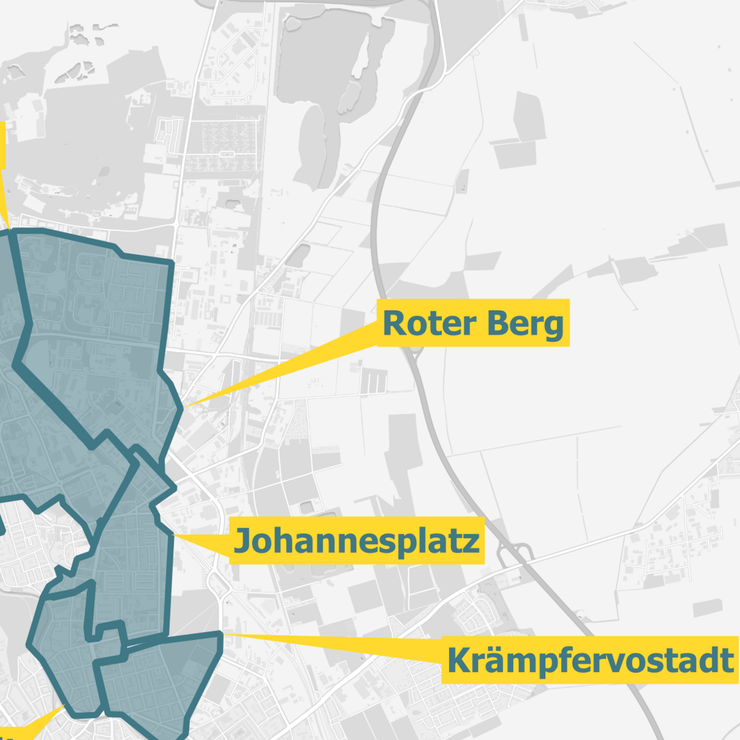 Ausbaugebiete Glasfaser OXG Erfurt