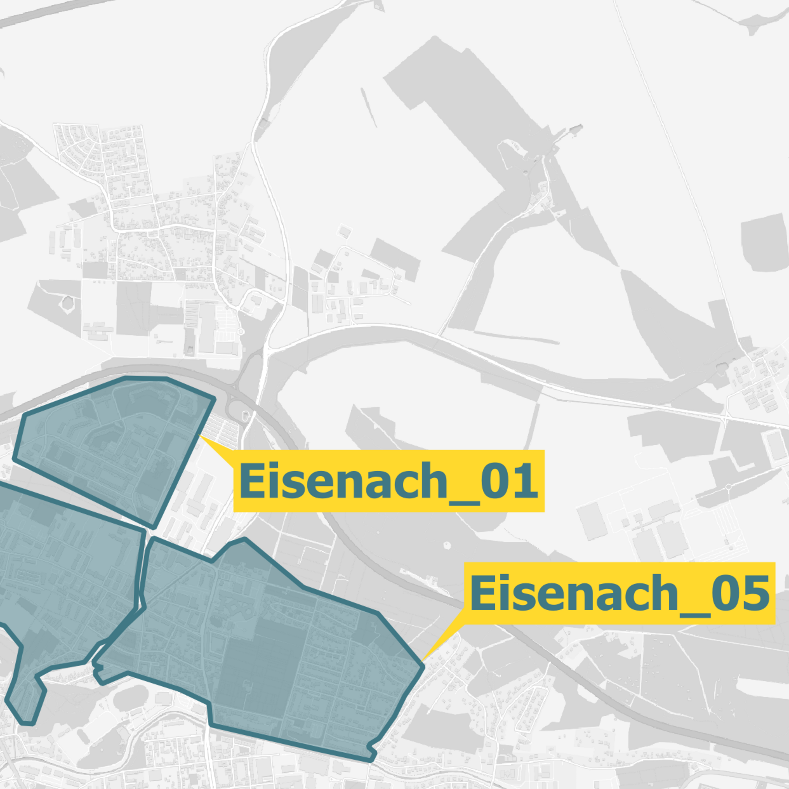 Eisenach Ausbaugebiete Karte OXG