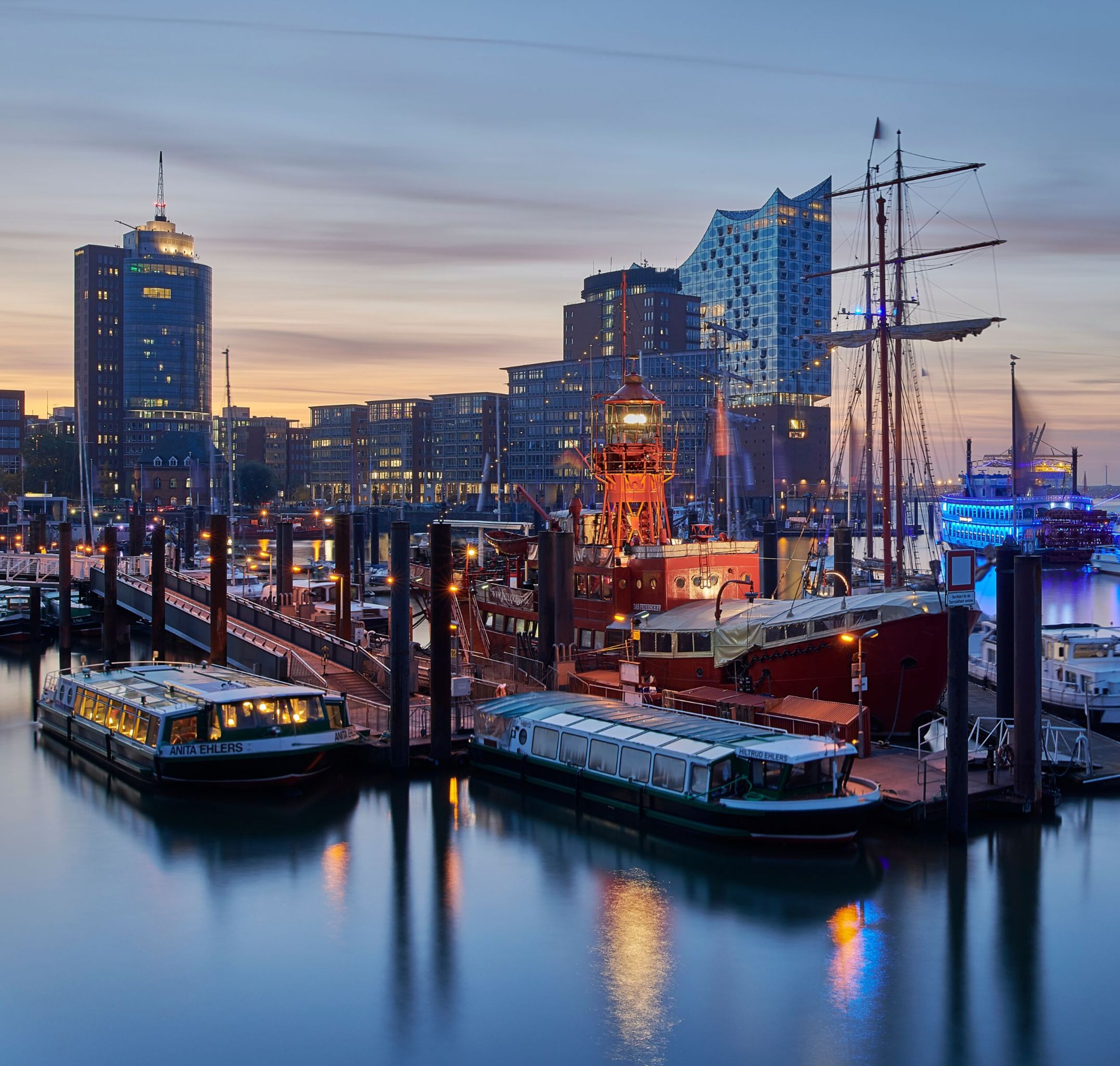 Hamburg Stadt Skyline