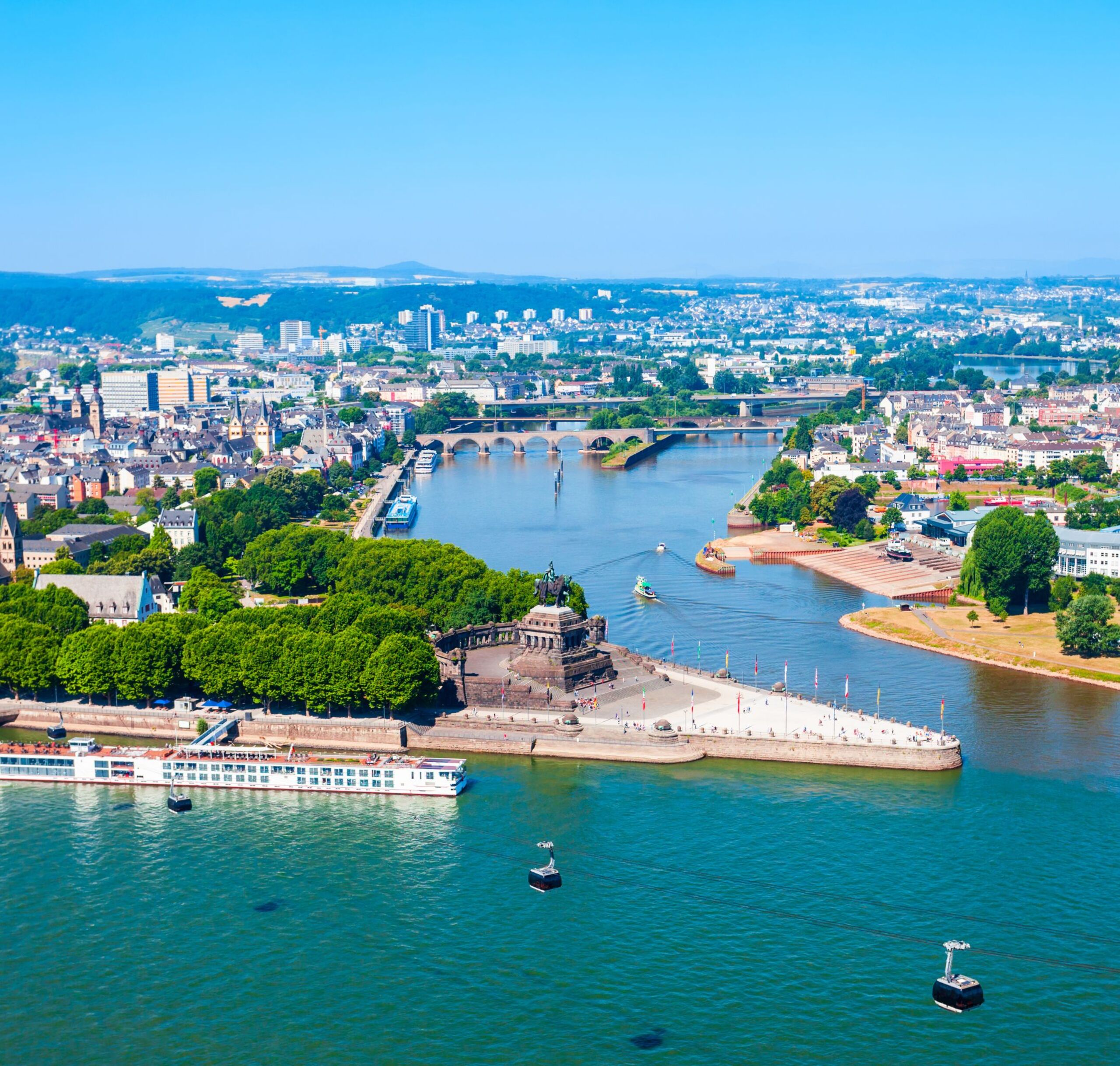 Koblenz Stadt Fluss Schiffe