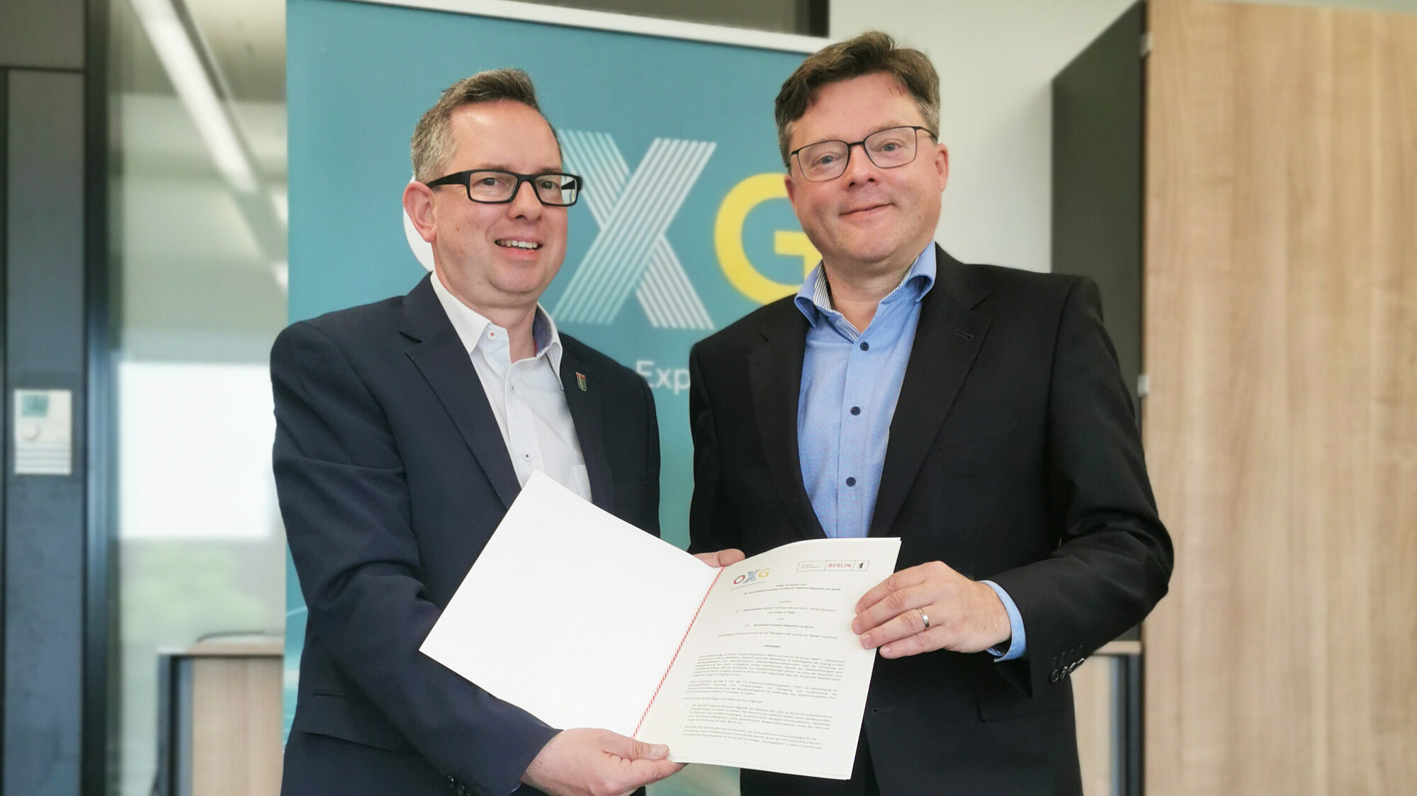 LOI Unterzeichnung OXG Berlin Treptow-Köpenick