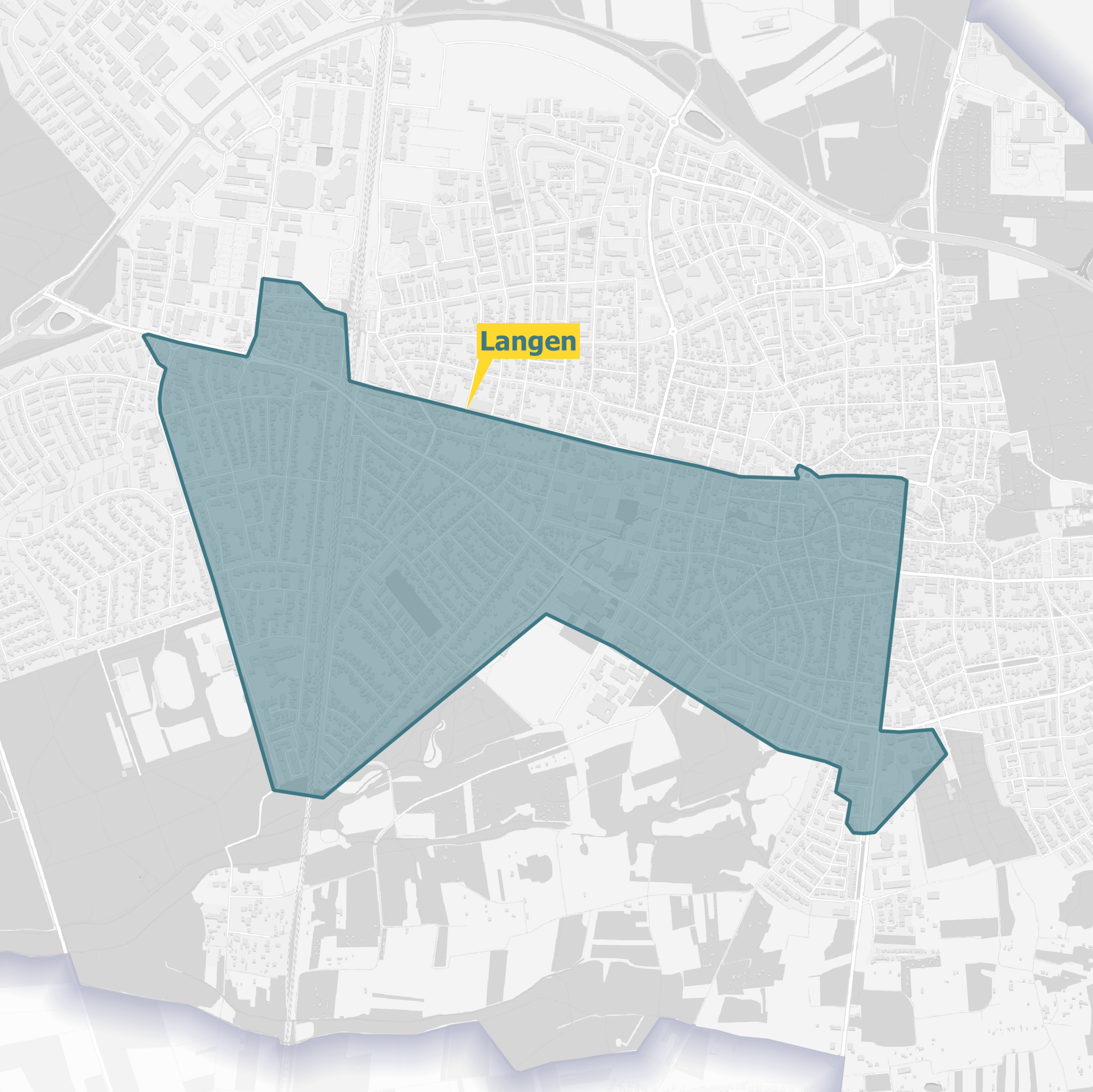 Langen Karte OXG Ausbaugebiete