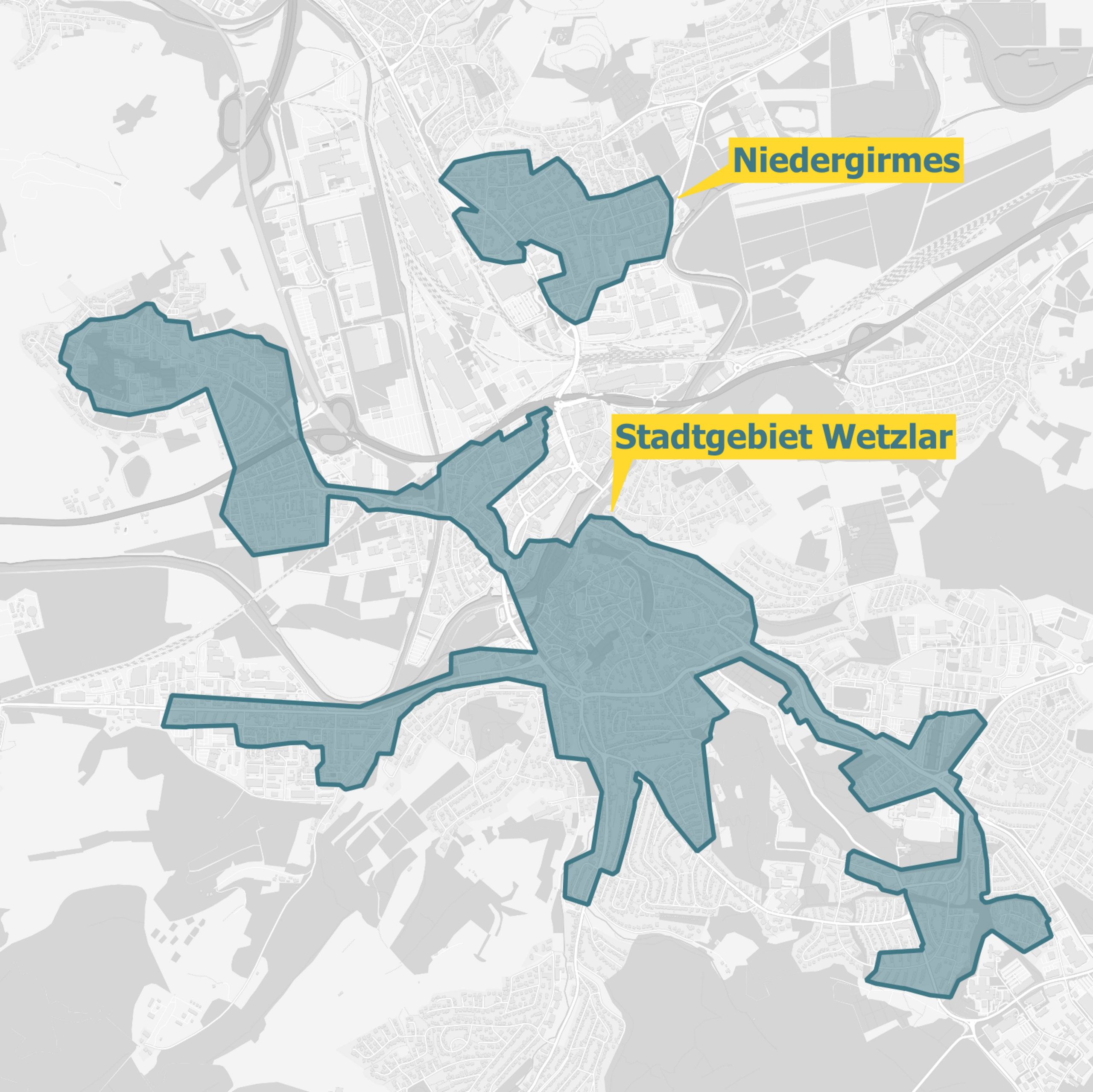 Ausbaugebiete Karte Wetzlar